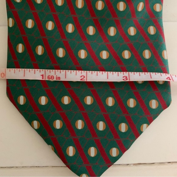 Moschino Green Red XO Tie - Picture 7 of 7